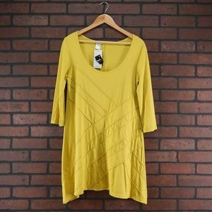 PRAIRIE UNDERGROUND Jersey Traces Tunic Mustard S
